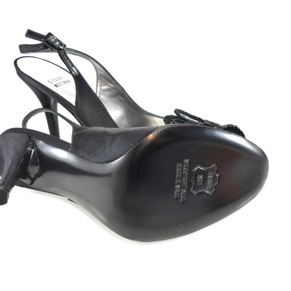 NIB STUART WEITZMAN BEADED MESH BOW SLINGBACK - Picture 10 of 11